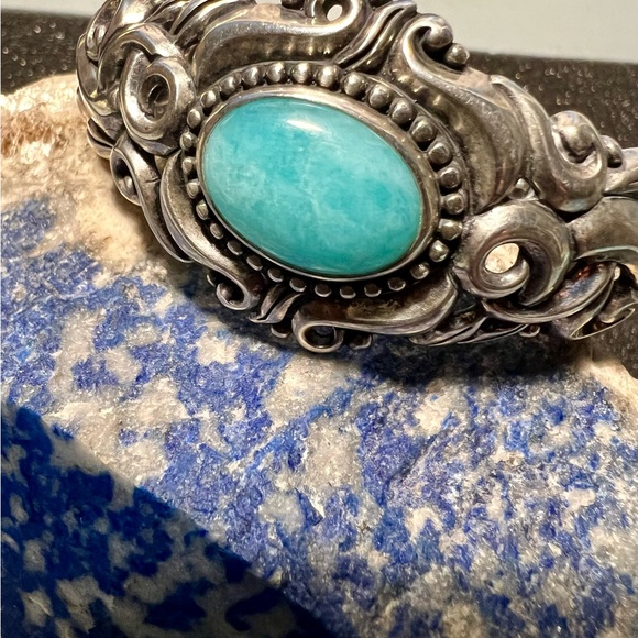 Carolynn Pollack Vintage Turquoise Relios Cuff Bracelets, sterling silver 925. - Picture 3 of 13